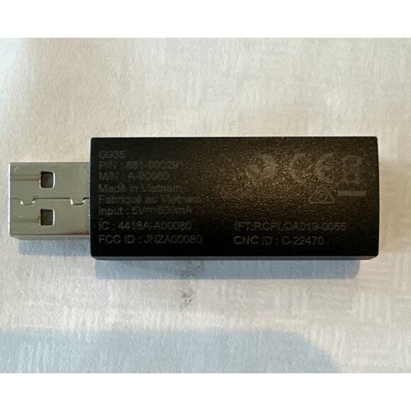 OEM Logitech G935 Wireless Gaming Headset USB Wireless Receiver A-00080 - Picture 2 of 3